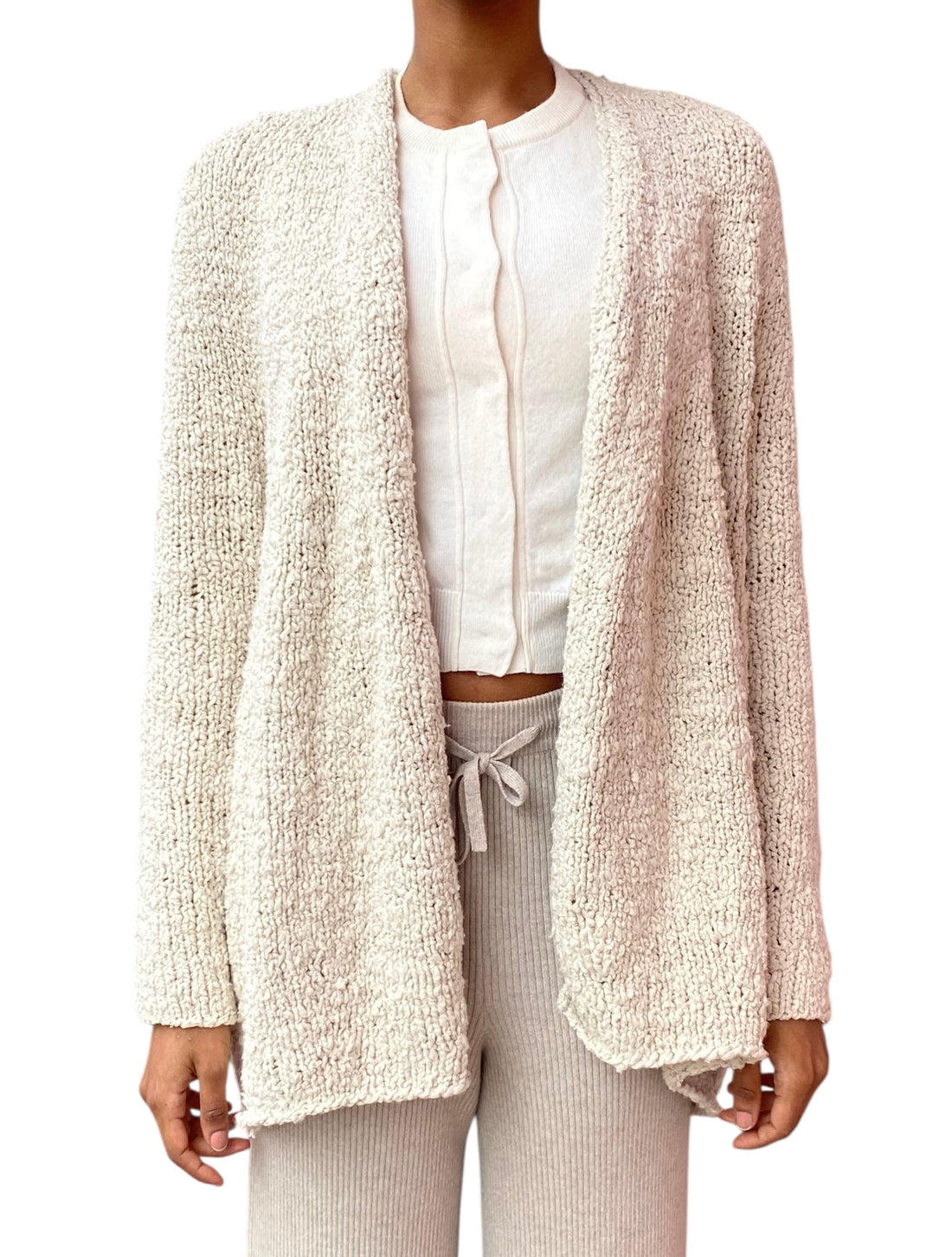 Lauren Manoogian Cream Cotton Knit Cardigan - 1 / US 4-6