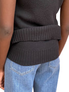 Maison Margiela Black Vintage Double Layered Wool Vest - S