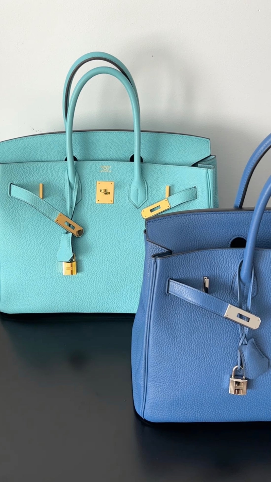 Hermes Birkin 35 Tiffany Turquoise Blue Togo Leather GHW Bag