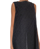 Alaia Black Mini Textured Tent Dress - 44 / US 12