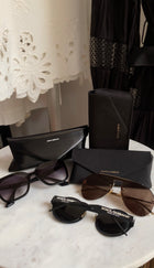 Dolce & Gabbana Black Matte Metal Frame Round Sunglasses DG2234