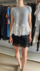 Ermanno Scervino Black Lace Embroidered Mini Skirt - IT 44 / US 8