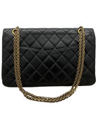 Chanel Black Leather 2.55 Reissue 277 Double Flap GHW