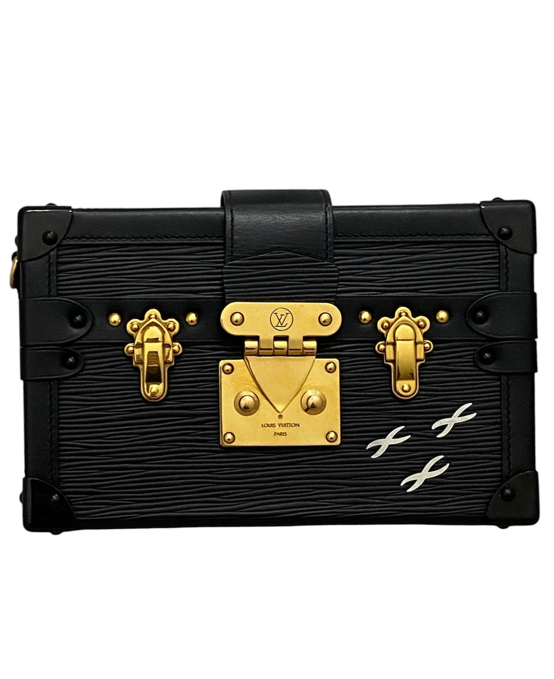 Louis Vuitton Black Epi Leather Petite Maille Box Bag