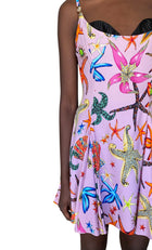 Versace 2021 Pink “Tresor De La Mer” Pink Bustier Mini Dress - 38 / US 2-4