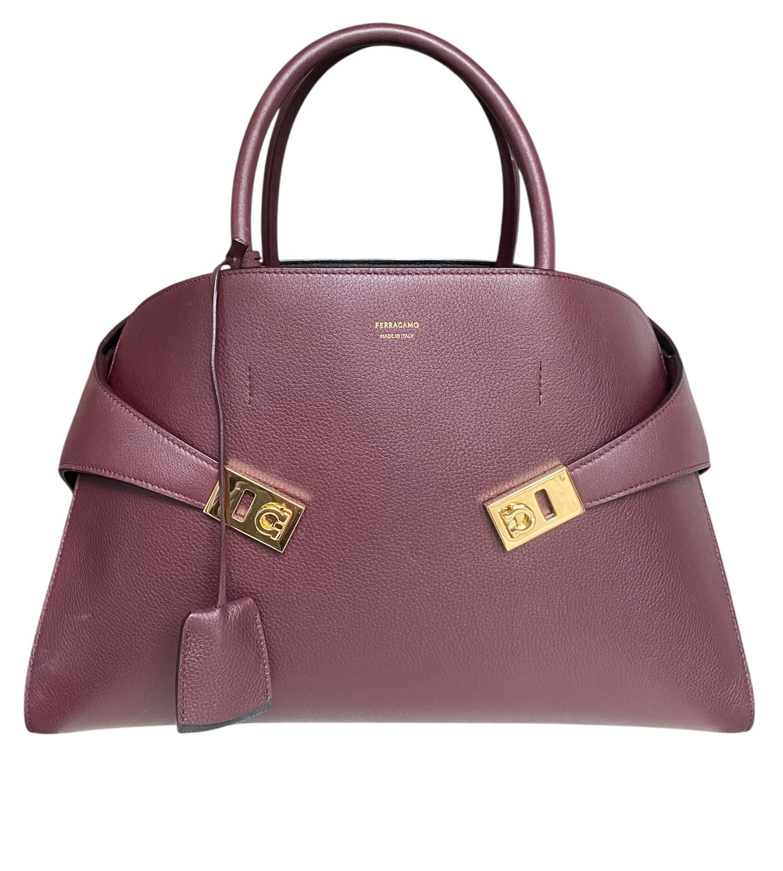 Ferragamo Dark Baloro Large Hug Bag