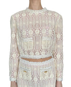 Giambattista Valli Ivory Lace 2-piece Skirt Set - IT 44 / US 8