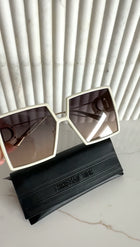Dior Ivory Square Oversized 30 Montaigne Sunglasses