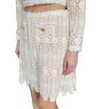 Giambattista Valli Ivory Lace 2-piece Skirt Set - IT 44 / US 8