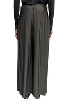 Giorgio Armani Brown Jersey Wide Leg Trousers - 44 / US 8