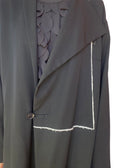 Yohji Yamamoto Black Asymmetrical Wool Coat  - JP 2 / L