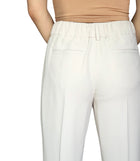 Brunello Cucinelli Ivory Silk Blend Tapered Jogger Trousers - IT 44 / US 8