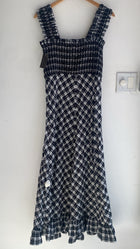 Ganni Gingham Maxi Dress - 38