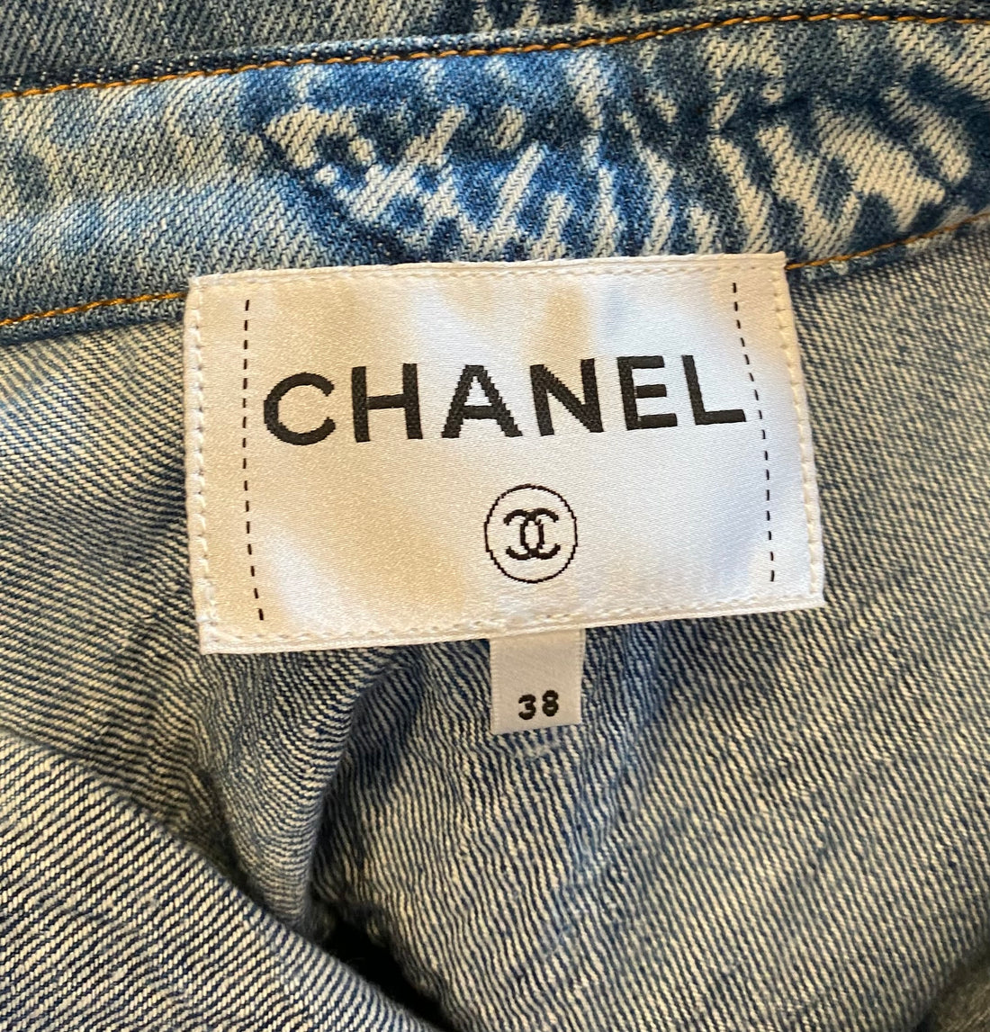 Chanel 24C Denim CC Logo Embroidered Vest - 38 / US 6