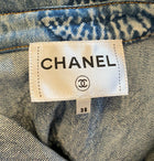 Chanel 24C Denim CC Logo Embroidered Vest - 38 / US 6