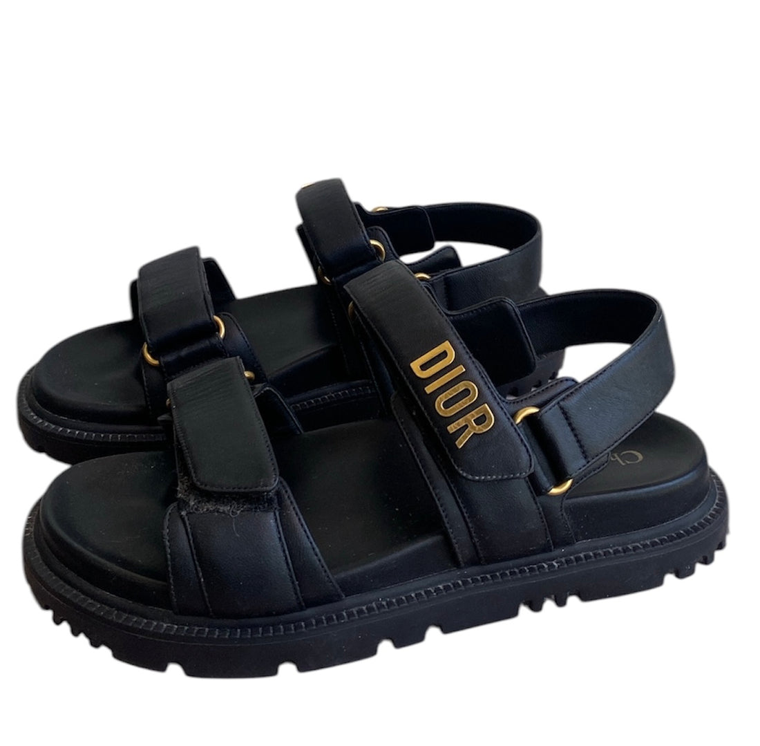 Dior Black Dioract Sandals