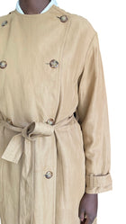 Acne Studios Camel Beige “Angelica” Belted Trench Coat - 36 / US 2-4