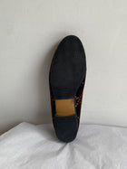 Gucci Brown Velvet Horsebit Loafers