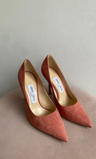 Jimmy Choo Quartz Pink Suede Love 100 Pumps - 36 / 36.5
