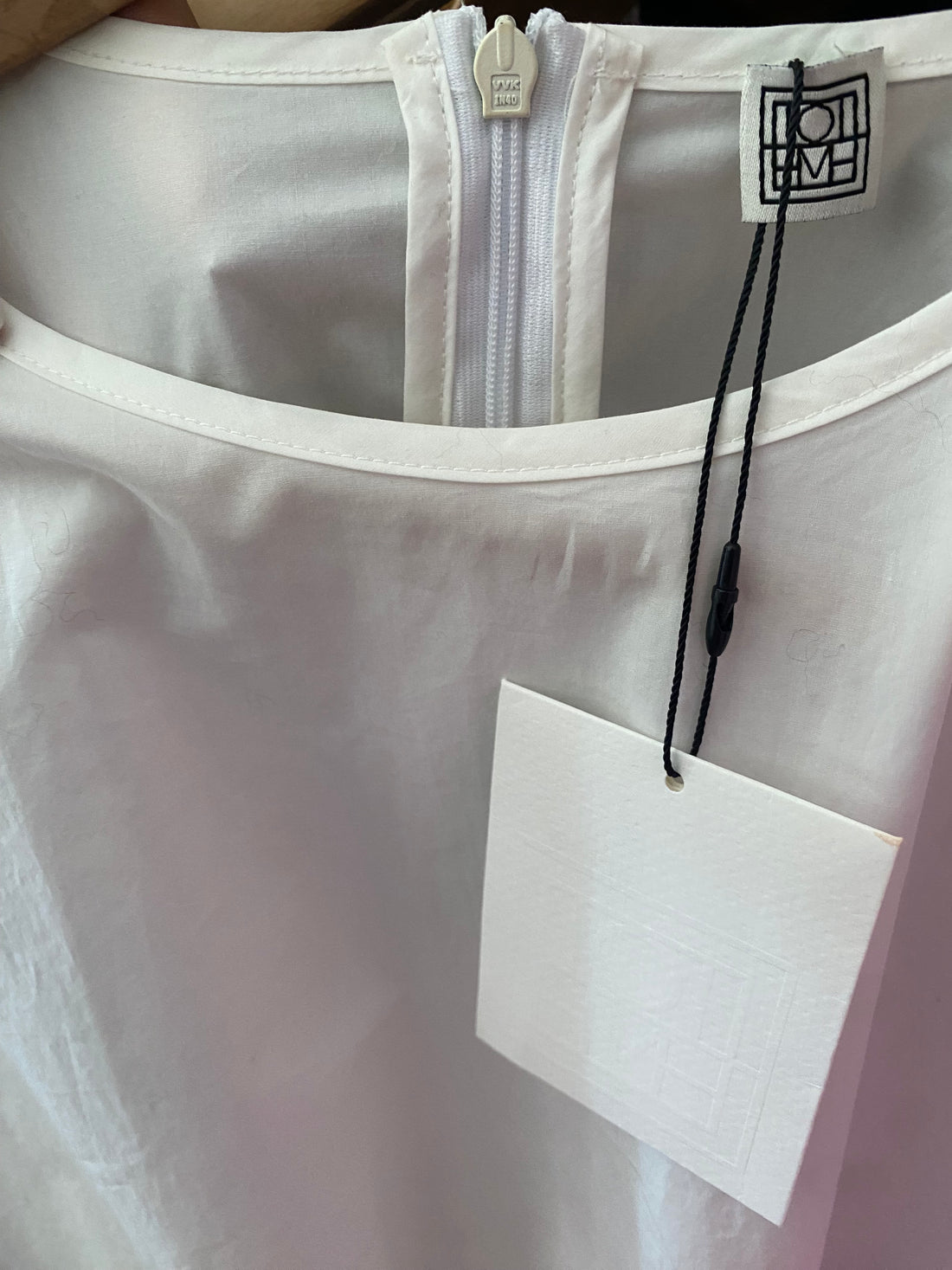 Toteme White Oversized Poplin Tee - 40