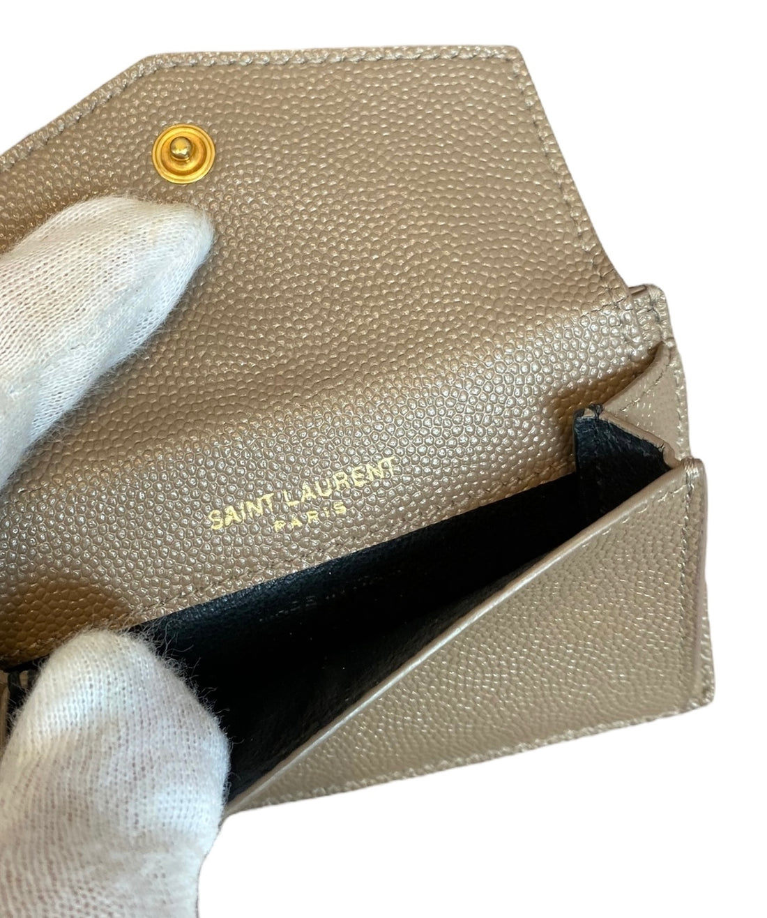 Saint Laurent Beige Uptown Cardholder
