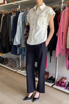 Zimmermann White “Junie” Utility Denim Shirt - 1 / US 4-6
