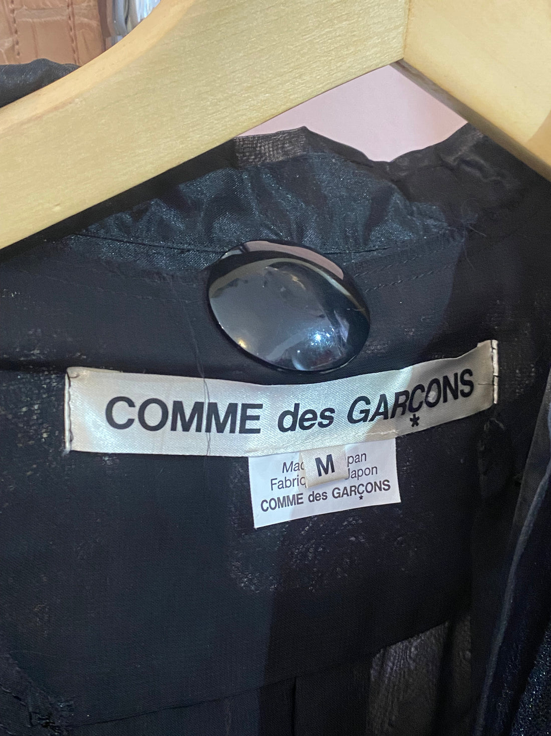 Comme Des Garçons Black Triple Layered Tulle Shirt - M