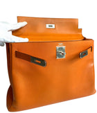 Hermes Orange Epsom Kelly 32 Retourne PHW Bag