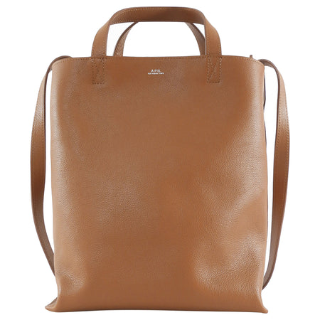 A.P.C. Tan Brown Medium Cabas Maiko Tote