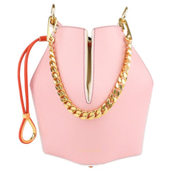 ショルダーバッグ・ポシェット ALEXANDER MCQUEEN PASTEL PINK LEATHER THE RISE BUCKET BAG Alexander Mcqueen The Curve Bucket Bag - Pink - 32% Off