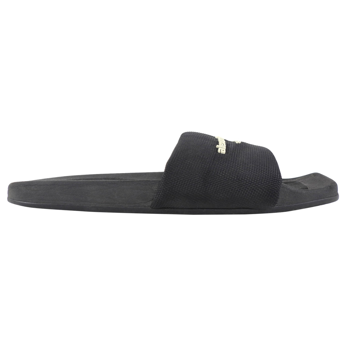 Alexander Wang Black Logo Pool Slides - 37