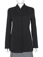Giorgio Armani Wool Blend Snap Front High Collar Blazer Jacket - IT44 8 M