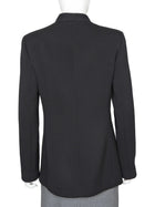 Giorgio Armani Wool Blend Snap Front High Collar Blazer Jacket - IT44 8 M