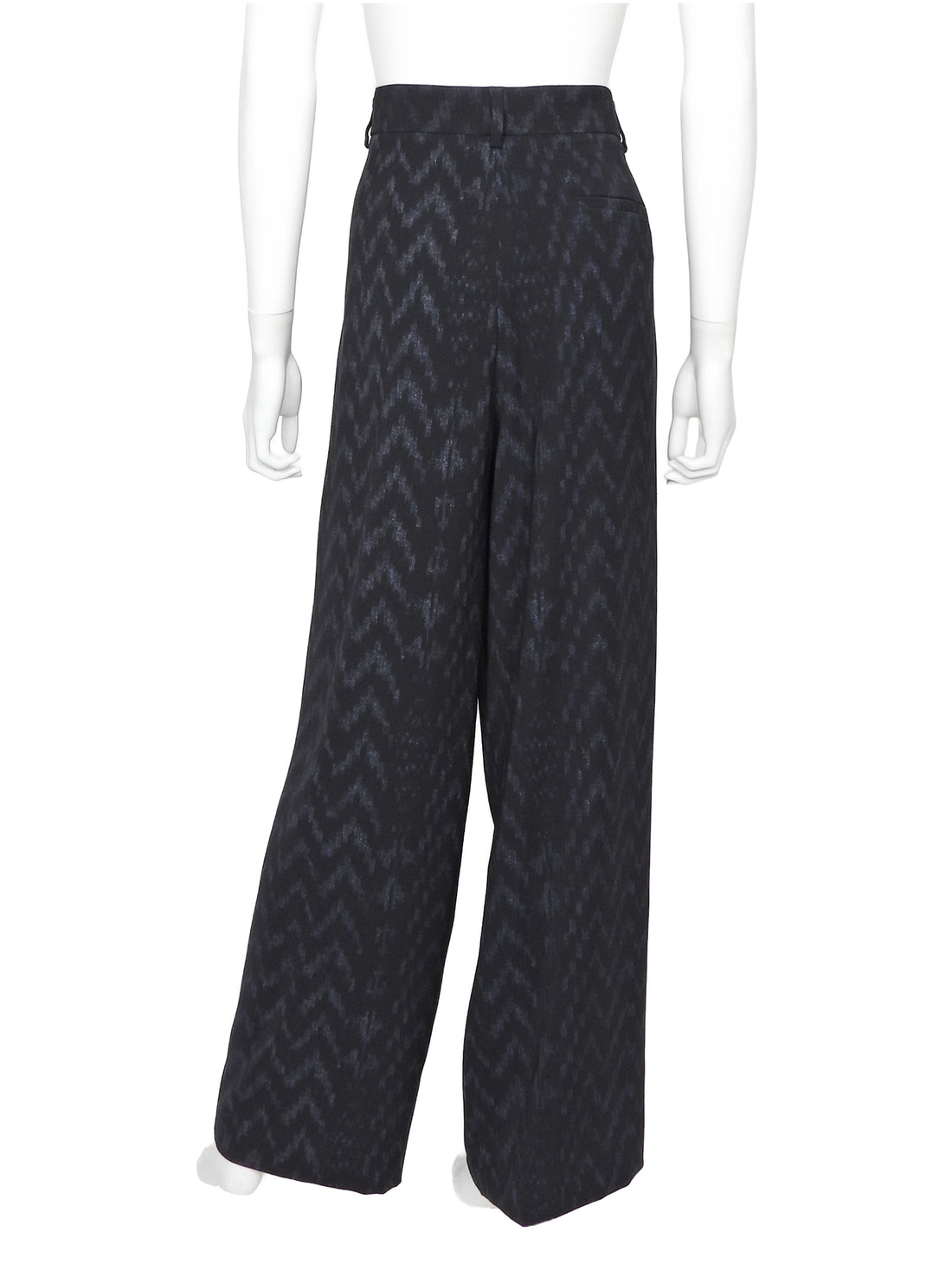 Giorgio Armani Black Navy Zig Zag Pattern 2pc Pants Suit - IT 42 / 6
