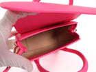 Giorgio Armani Neon Pink La Prima Web Strap Mini Boston Bag