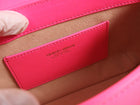 Giorgio Armani Neon Pink La Prima Web Strap Mini Boston Bag