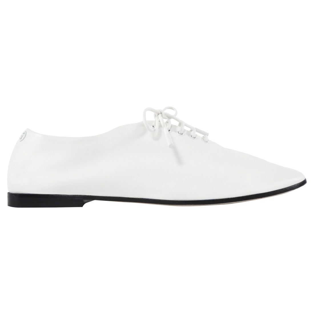 Giorgio Armani Glove Soft Leather Laced Oxford White - 39.5