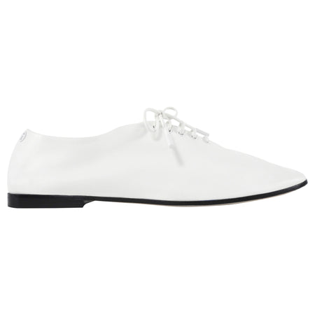 Giorgio Armani Glove Soft Leather Laced Oxford White - 39.5