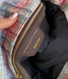 Stella McCartney Plaid Brushed Wool Falabella Shoulder Bag