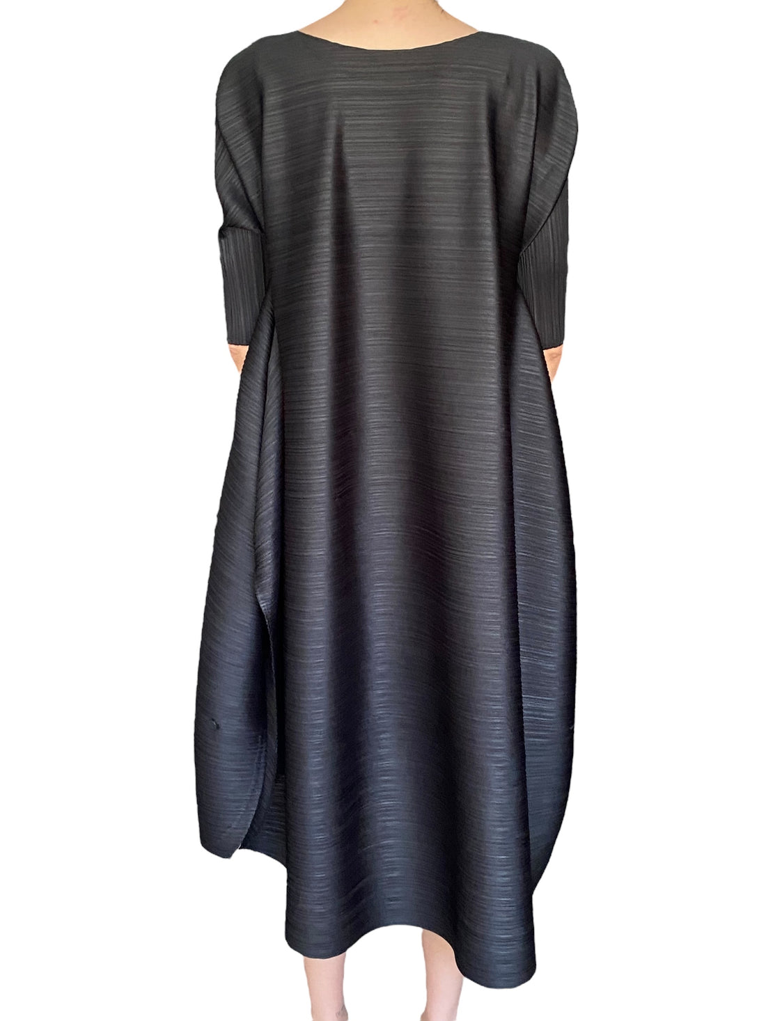 Issey Miyake Pleats Please Black Panelled Dress - JP 3