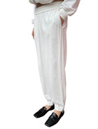 Brunello Cucinelli White Monili Embellished Jogger Pant - M