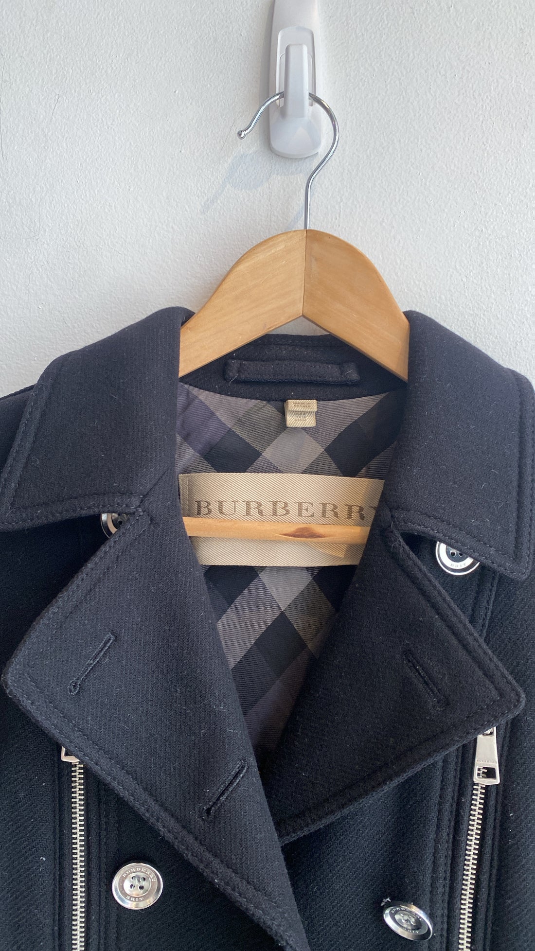 Burberry Brit Black Wool Coat