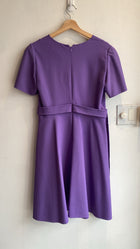 Oscar De La Renta Purple Belted Dress - 6
