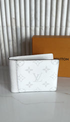 Louis Vuitton White Taigarama Monogram Multiple Bifold Wallet