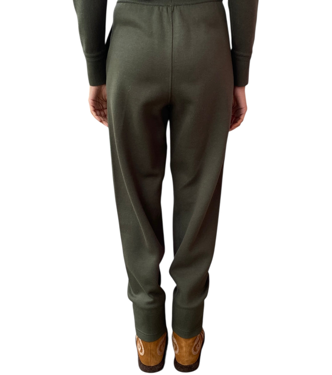 Loro Piana Olive Green Two-Piece Track Suit Set - S