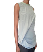 Rick Owens Sage Green SS 18 Gathered Tank - US 6