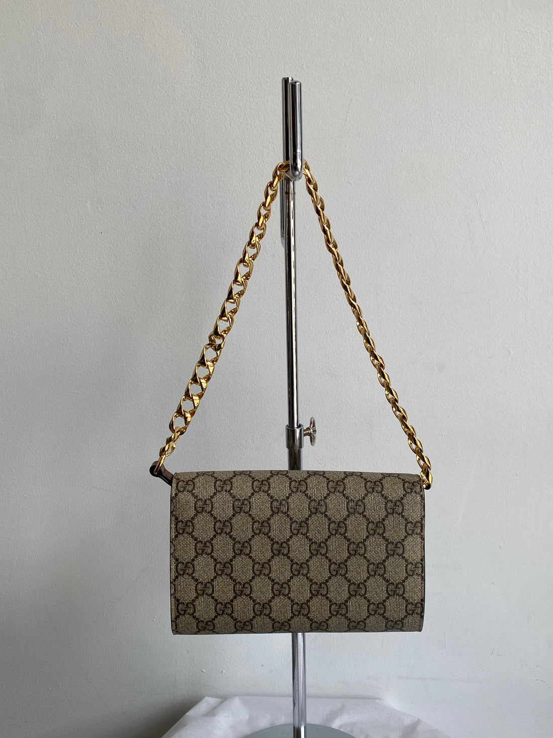 Gucci 1995 Monogram Horsebit Flap Bag