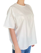 Toteme White Oversized Poplin Tee - 40