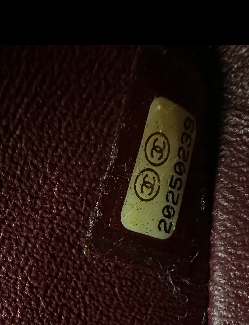 Chanel Black Caviar Quilted Leather Medium Classic Double Flap Bag GHW