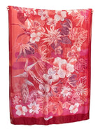 Salvatore Ferragamo Pink Floral Print Silk Scarf